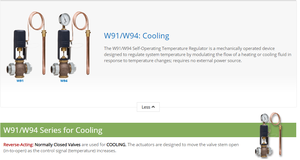 Watson McDaniel CoolingTemperature Regulators